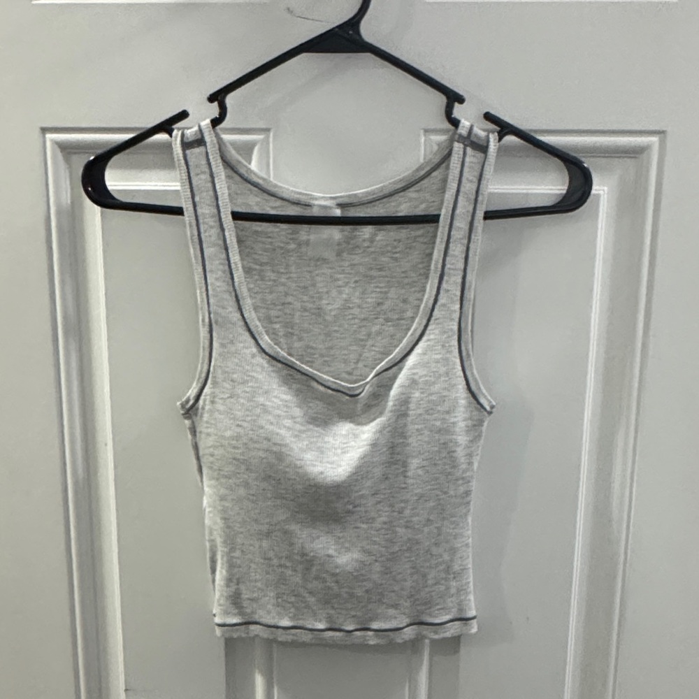 Gray Sleeveless Women's Top
